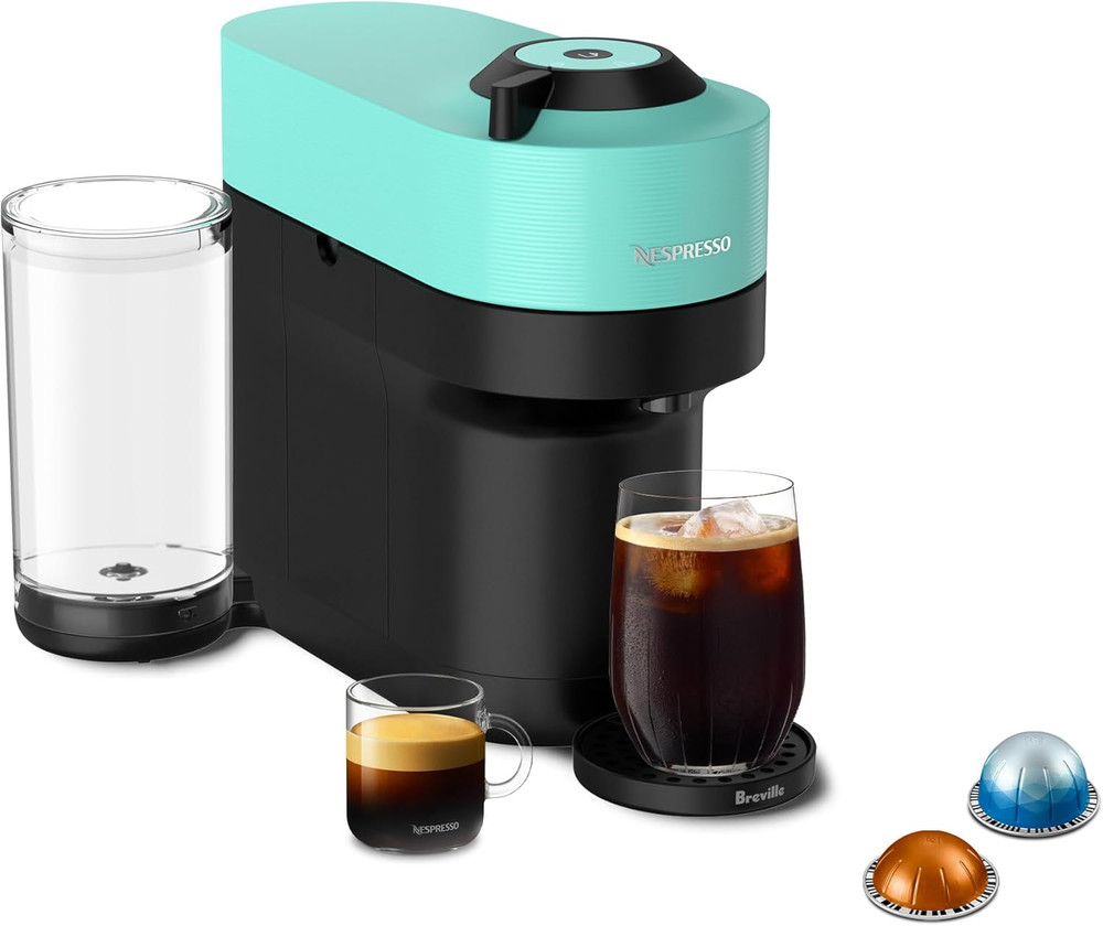 Breville Vertuo Pop+ Coffee & Espresso Maker - Aqua Mint