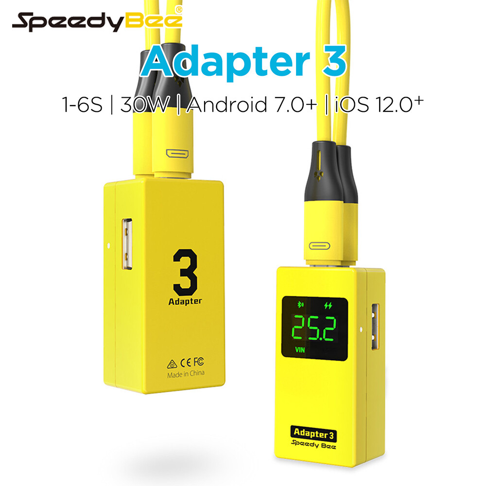 Speedybee Adapter 3 Voltage Checker Adapter Charger Wireless Blackbox Analyzer