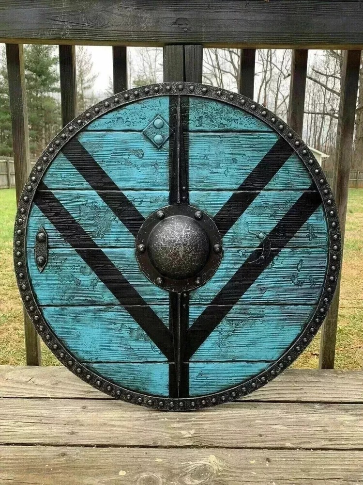 24" Viking Shield Battle-Ready Wooden Shield Heavy Handmade Gift