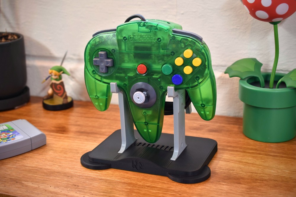Nintendo 64 Controller Display Stand - Original N64 or Wireless - 3D Printed