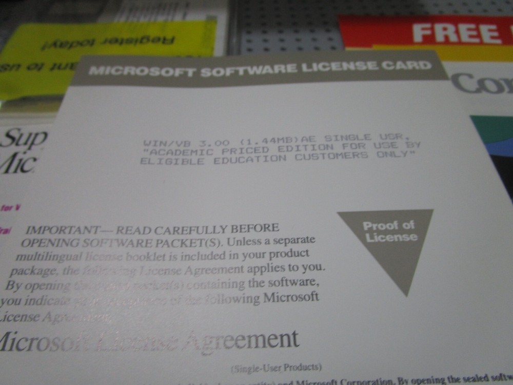 MICROSOFT VISUAL BASIC 3.0--3.5" DISKS STANDARD EDITION WINDOWS--EXCELLENT COND.