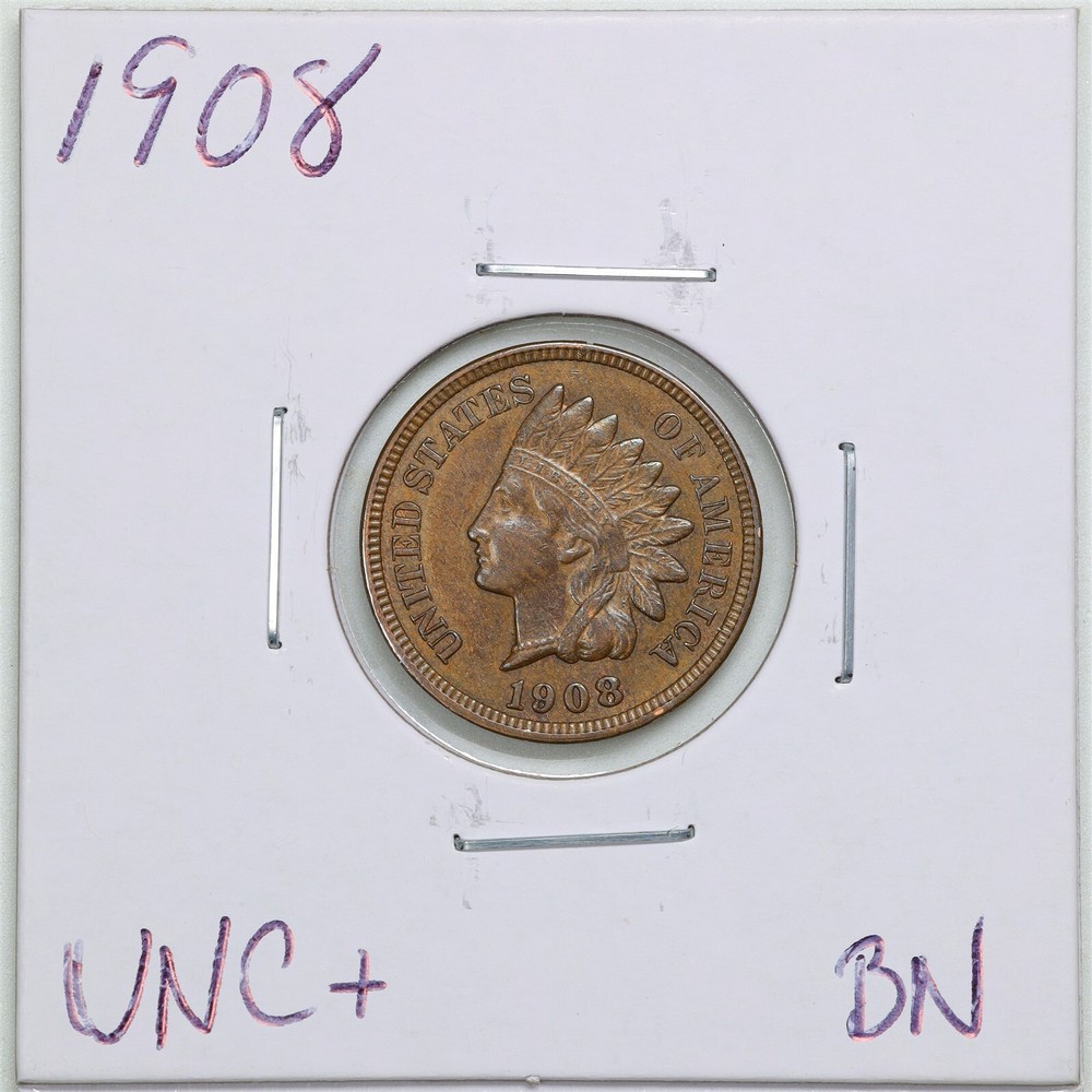 1908 1C Indian Head Cent in UNC+ BN Condition #4171
