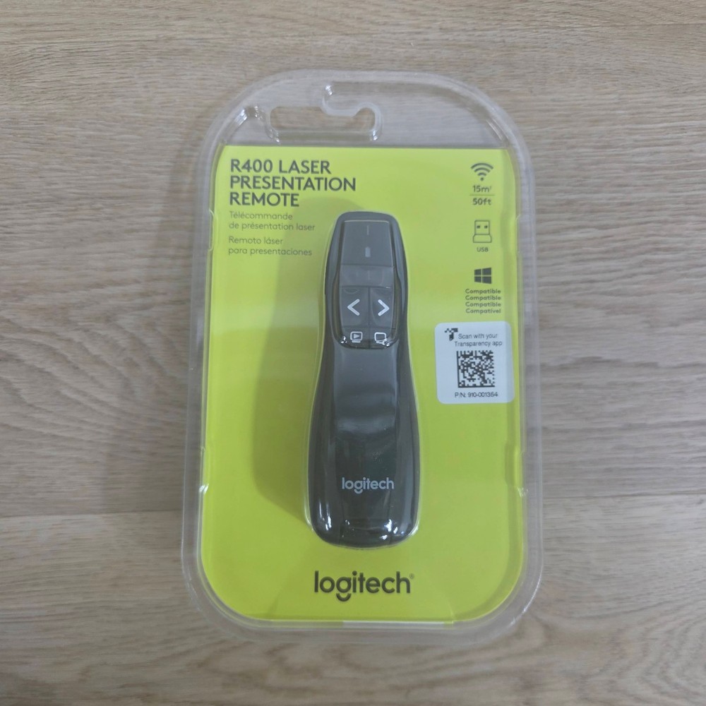 Logitech R400 Laser Presentation Remote - Sealed New