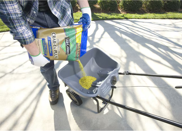 Sta-Green Precision Broadcast Spreader 32lb Fertilizer Seed Lawn Spreader