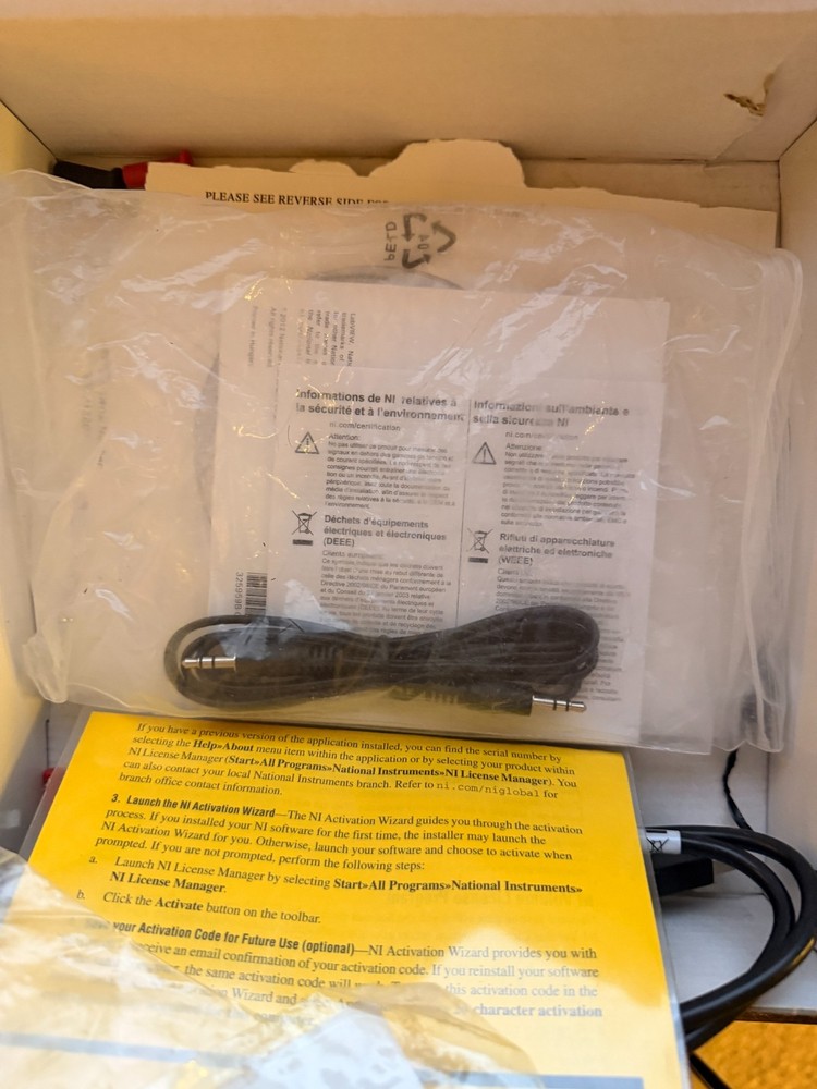 NATIONAL INSTRUMENTS MY DAQ STUDENT KIT 781329-01 (800949B-01)