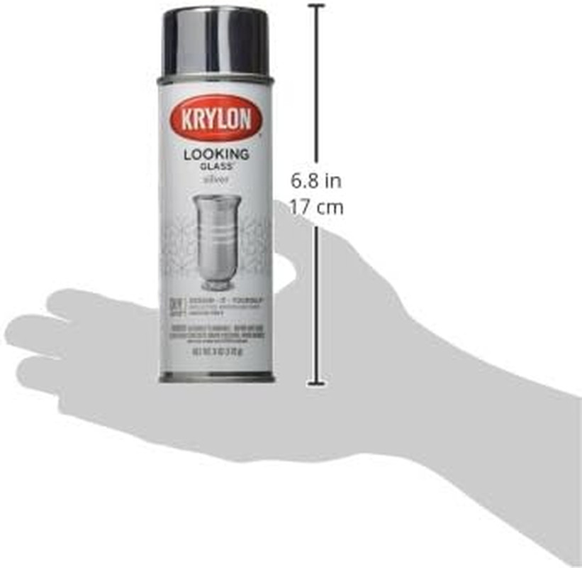 Looking Glass Silver-Like Aerosol Spray Paint 6 Oz.