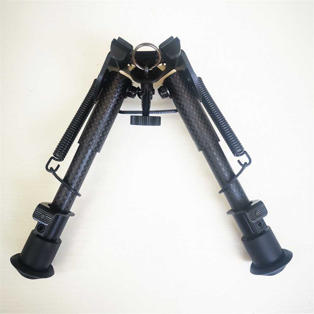 6" 9"13" Carbon Fiber Foldable Adjustable Spring Return Hunting Rifle Bipod
