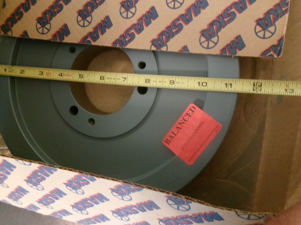 Maska Cast Iron Pulley NEW over 11"d