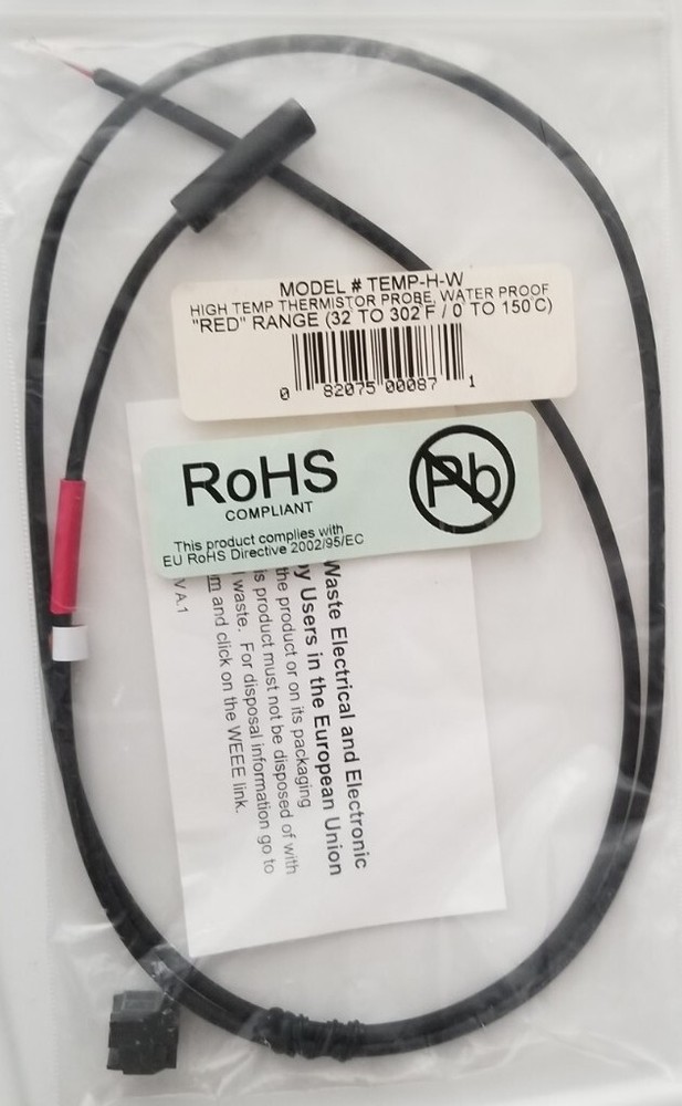 WINLAND ELECTRONICS TEMP-H-W Temperature Probe,Incl Terminal Blocks