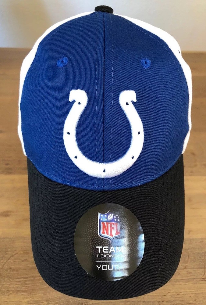 Indianapolis Colts Adjustable Youth Baseball Hat NWT - Size Medium boys 6-20