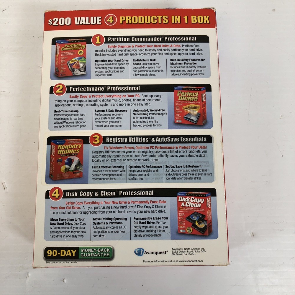 Avanquest Disk Utilities Professional - 3 USER License, Model 1600