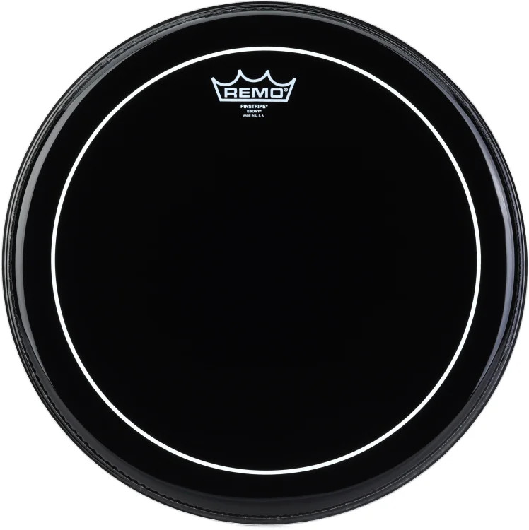 Remo Pinstripe Ebony Drumhead - 15 inches