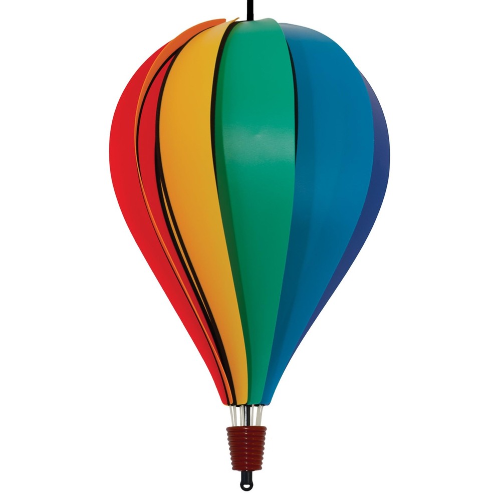 In the Breeze Rainbow Poly 10-Panel Hot Air Balloon 18" Rainbow Poly