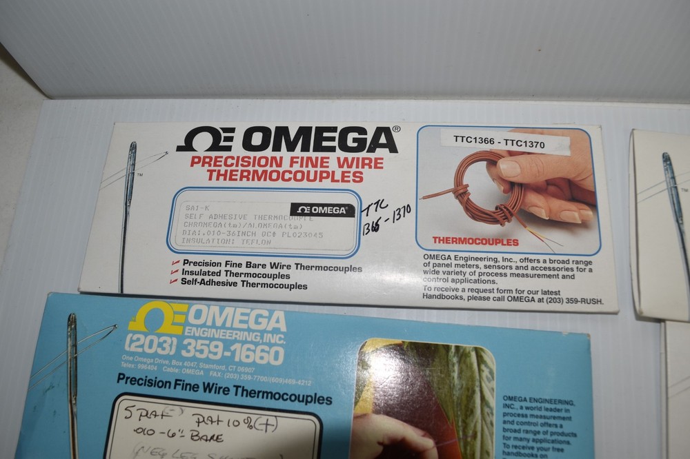 OMEGA ENGINEERING PRECISION FINE WIRE THERMOCOUPLES VARIOUS SIZES (LAT63)