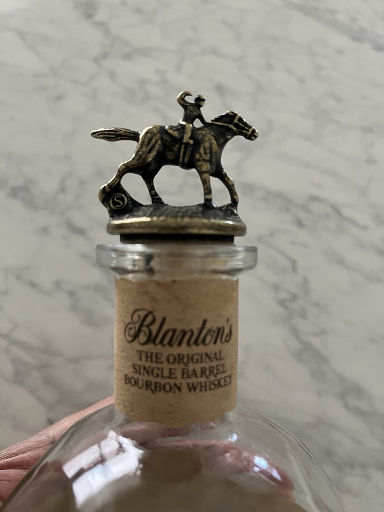 Blanton’s Single Barrel 750ml EMPTY bottle With “S”Stopper And Tag
