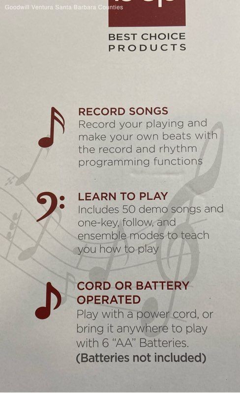 BCP Electronic Keyboard 54 Light up Keys