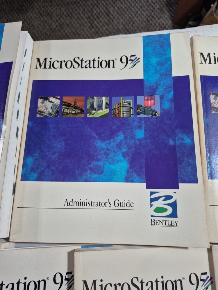 MicroStation 95 1995 PC Bentley Systems Mechanical Engineering Software Books No