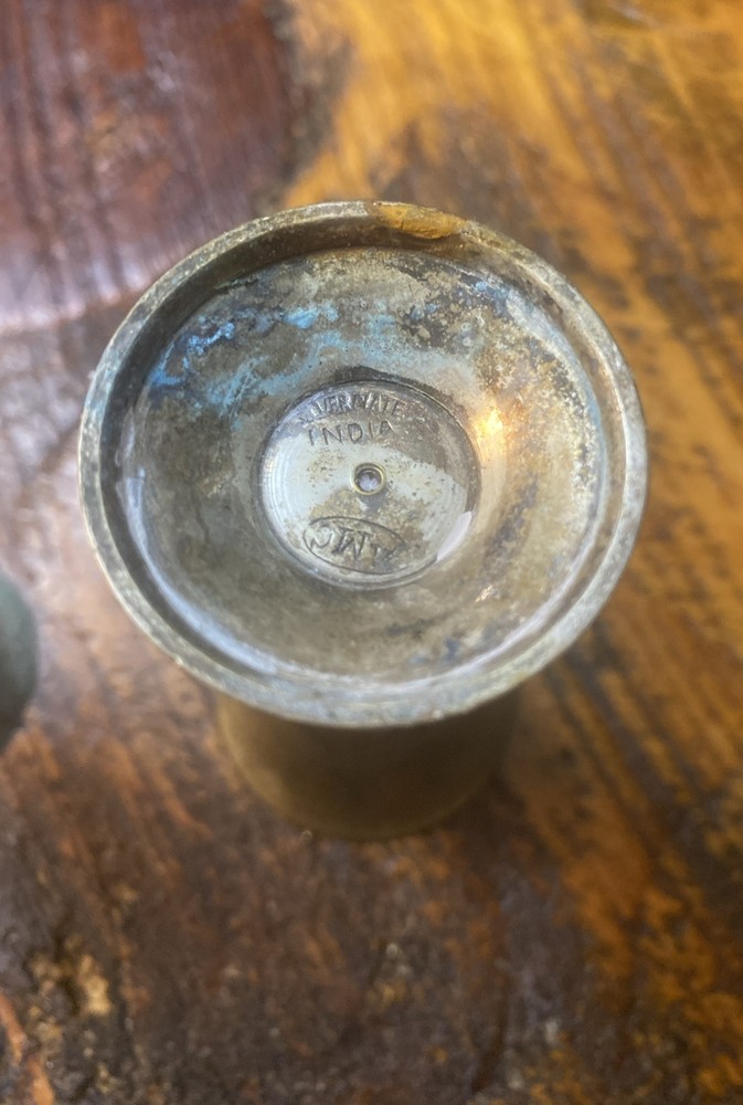 Vintage 2 SilverPlated Miniature Goblets India