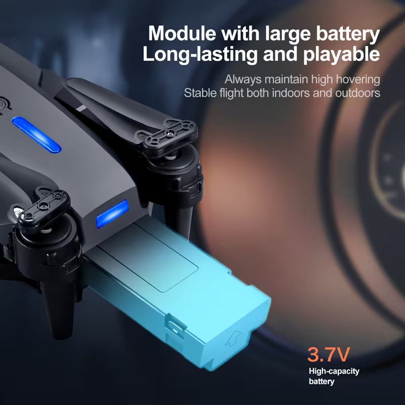 E88 Drone with Built-In Screen Control, Camera RC Drone with HD Display