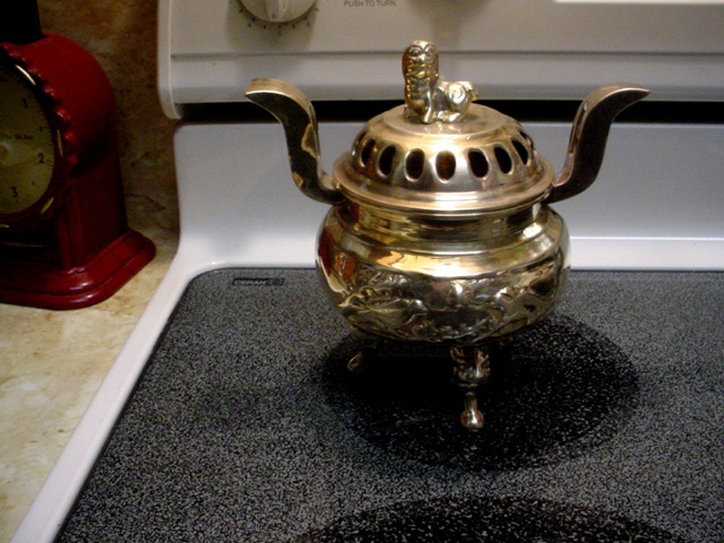 Vintage Brass Dragon / Foo Dog Incense Burner