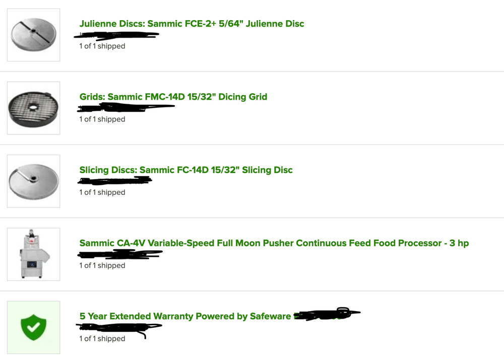 Sammic CA-4V Continuous Feed Commercial Food Processor