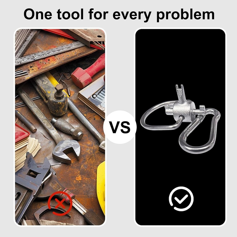 Tools, Universal Locking Cap Key for 410A and R22 Refrigerant, Tamper-Proof Mult