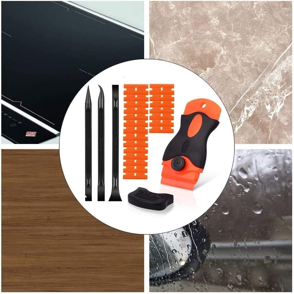 20 PCS Two-Way Razor Scrapers in Durable Plastic - Perfect for Various Uses