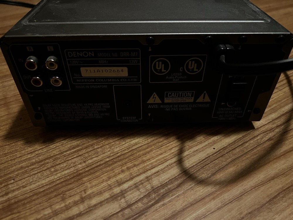 Denon DRR-M10 Cassette Tape Deck* READ DESCRIPTION