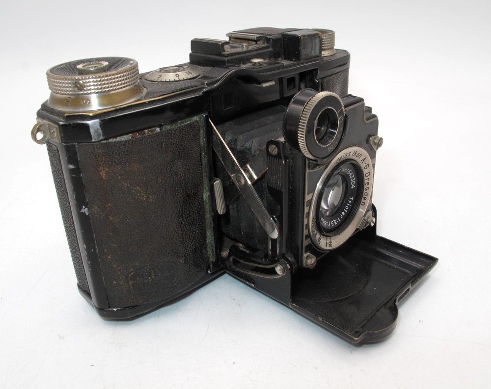 *VINTAGE* ZEISS IKON SUPER NETTEL RANGEFINDER CAMERA-WORKING-TESTED