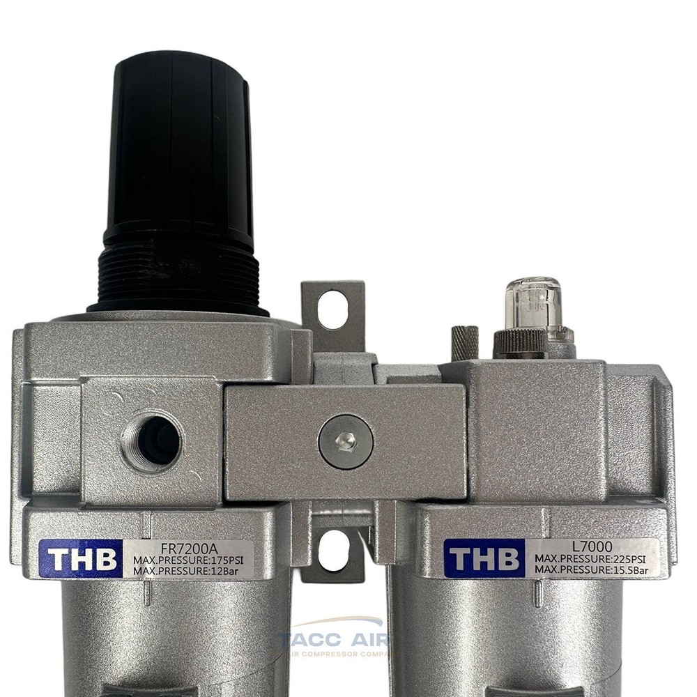 1/2" Compressed Air Compressor Filter Regulator Lubricator Combo FRL System