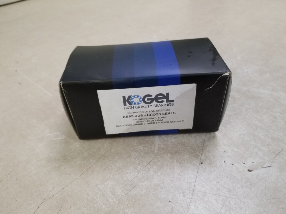 Kogel Bearings BB92-DUB (Cross) Alloy Bottom Bracket - Black