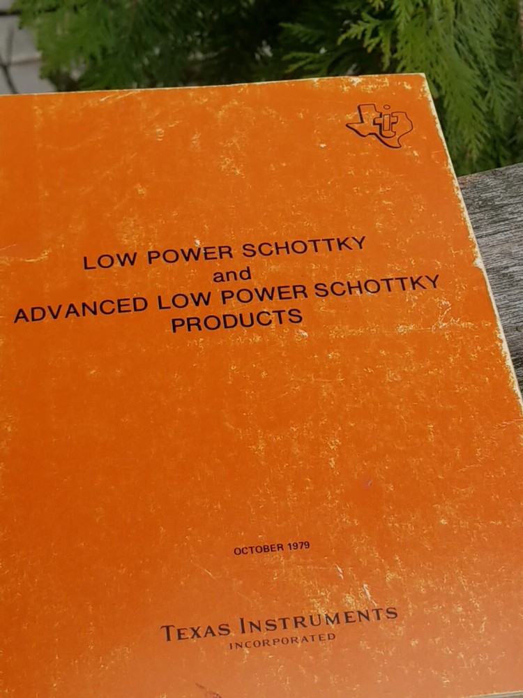 3 VINTAGE TEXAS INSTRUMENTS BOOKS MEMORY INTERFACE DATA LOW POWER SCHOTTKY