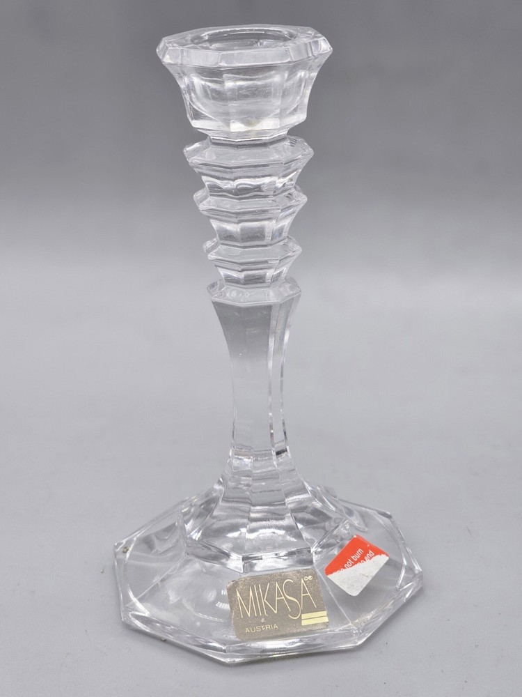 Mikasa Candlestick Crystal Holder 5.5"