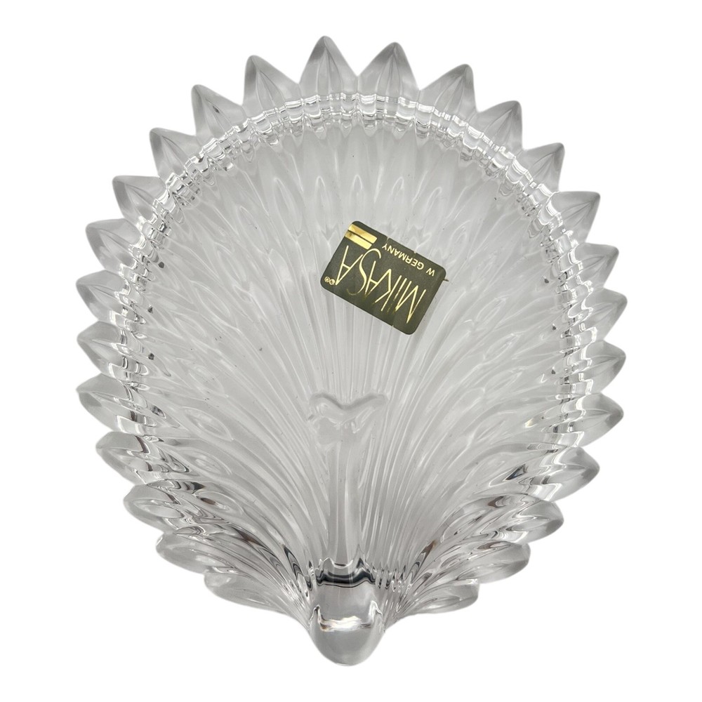 Mikasa Peacock Crystal Dish Made in Germany