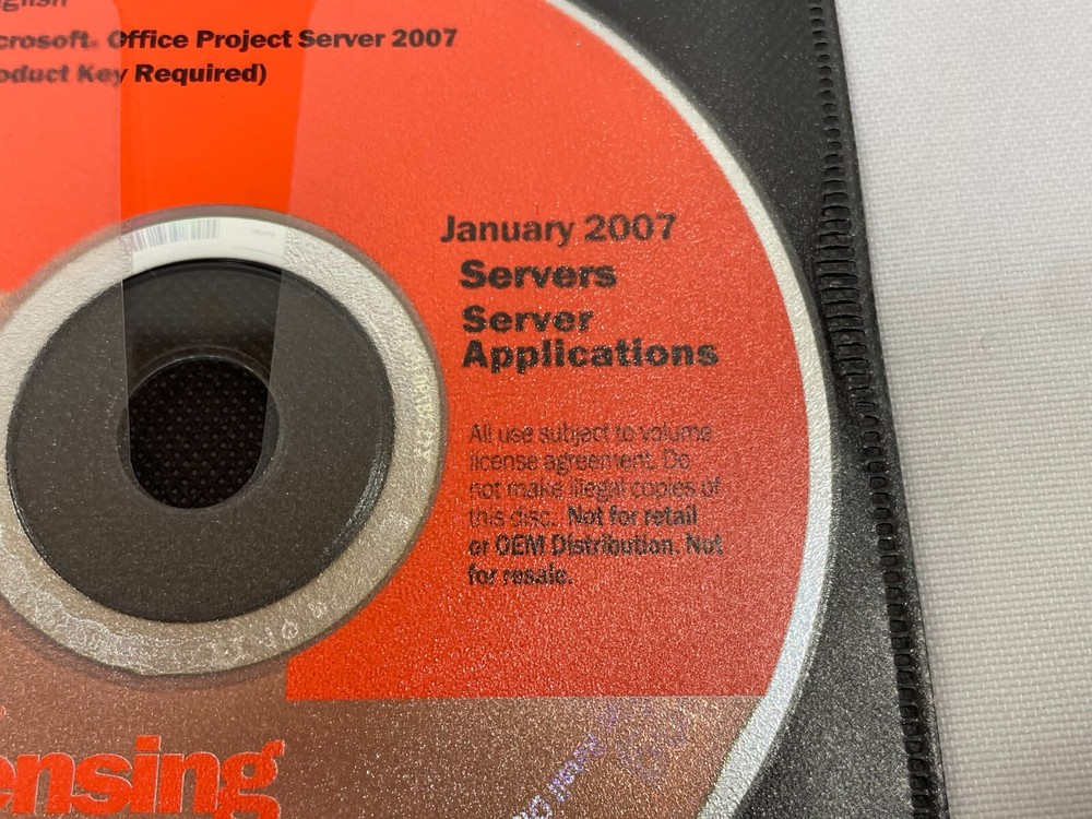 Microsoft Office Project Server 2007 with Product Key! Windows DVD January 2007