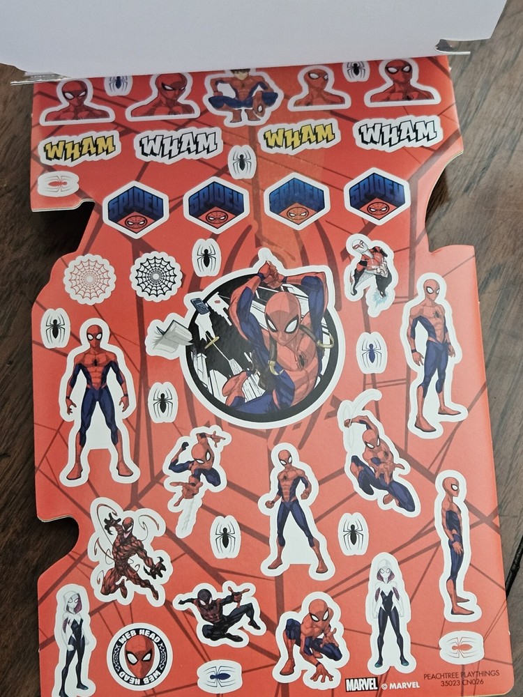 Spiderman Sticker Collection MARVEL 150+ Color Stickers (Sticker Book) 4 Sheets