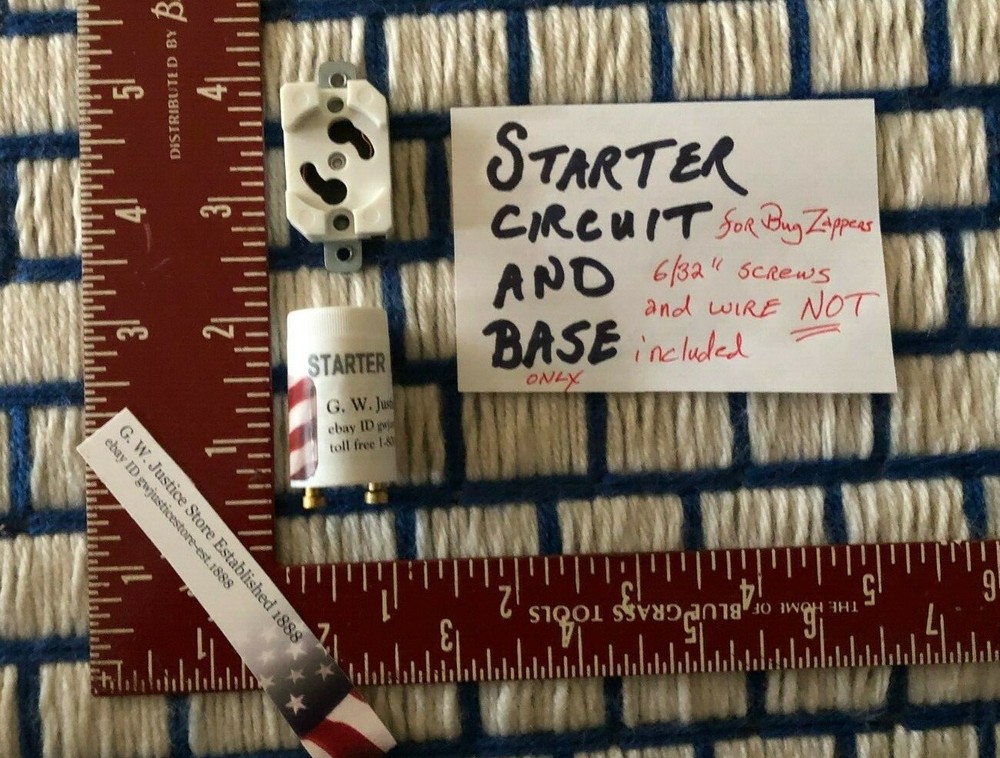 B8080 KAZ Stinger BUG ZAPPER light BULB fluorescent STARTER circuit and base 50w