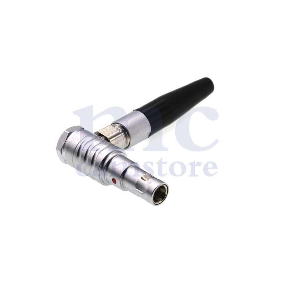 FHG 00B 2 3 4 5Pin Metal Circular Push-pull Self-Locking Connector 90° Male Plug