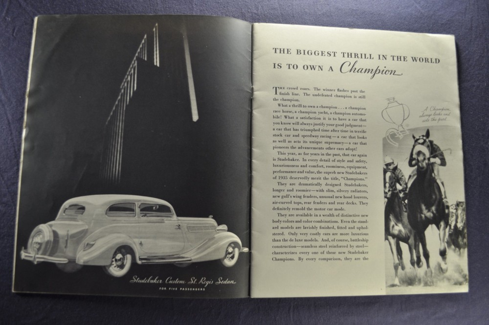 1935 Studebaker Catalog Brochure President Dictator Commander Nice Original 35