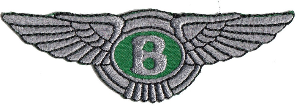 Bentley embroidered patch 3-5/8" wide