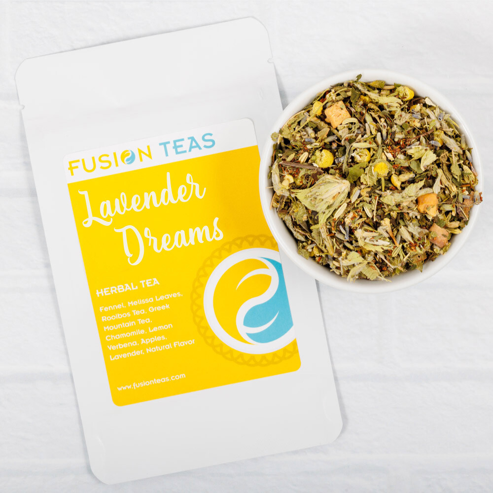 Lavender Dreams Herbal Tea - Premium Loose Leaf Blend - Fusion Teas