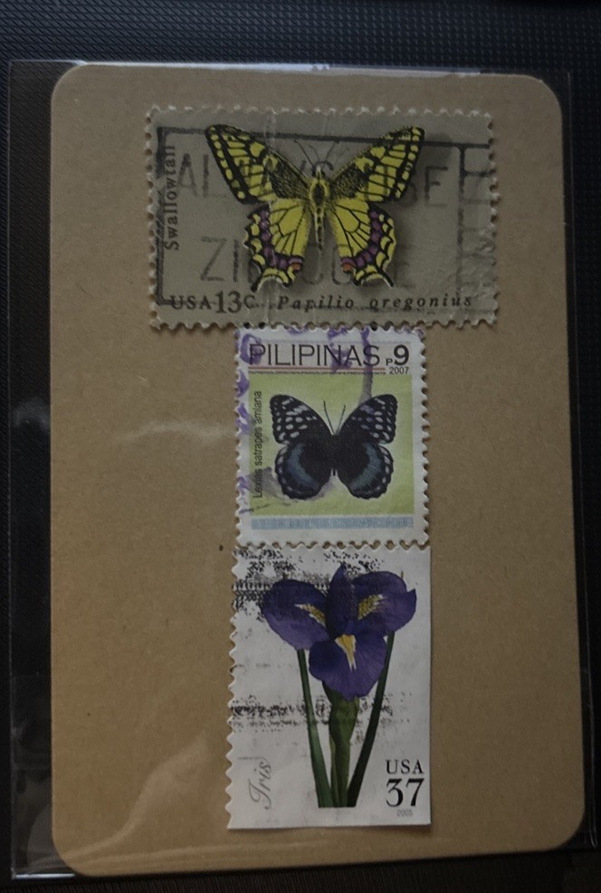 Nature: Butterflies & Flower Postage Stamp Lot