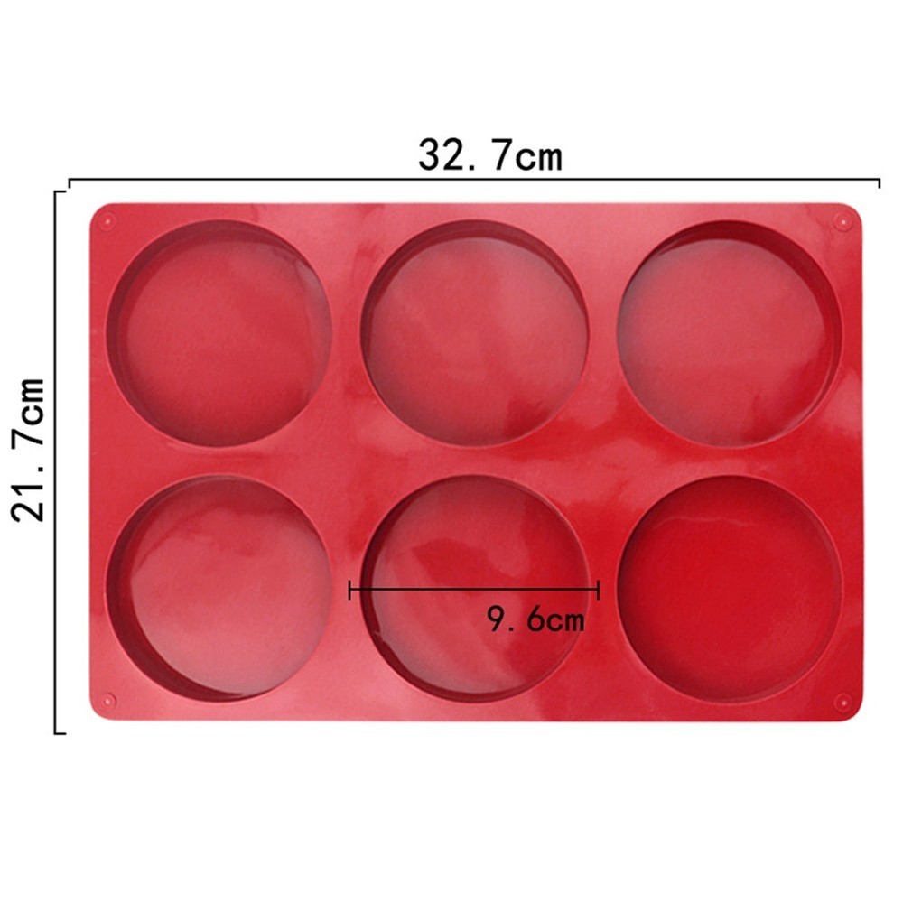 Silicone 6 Cavity Round For Cake for Easy DIY Baking and Chocolate Making