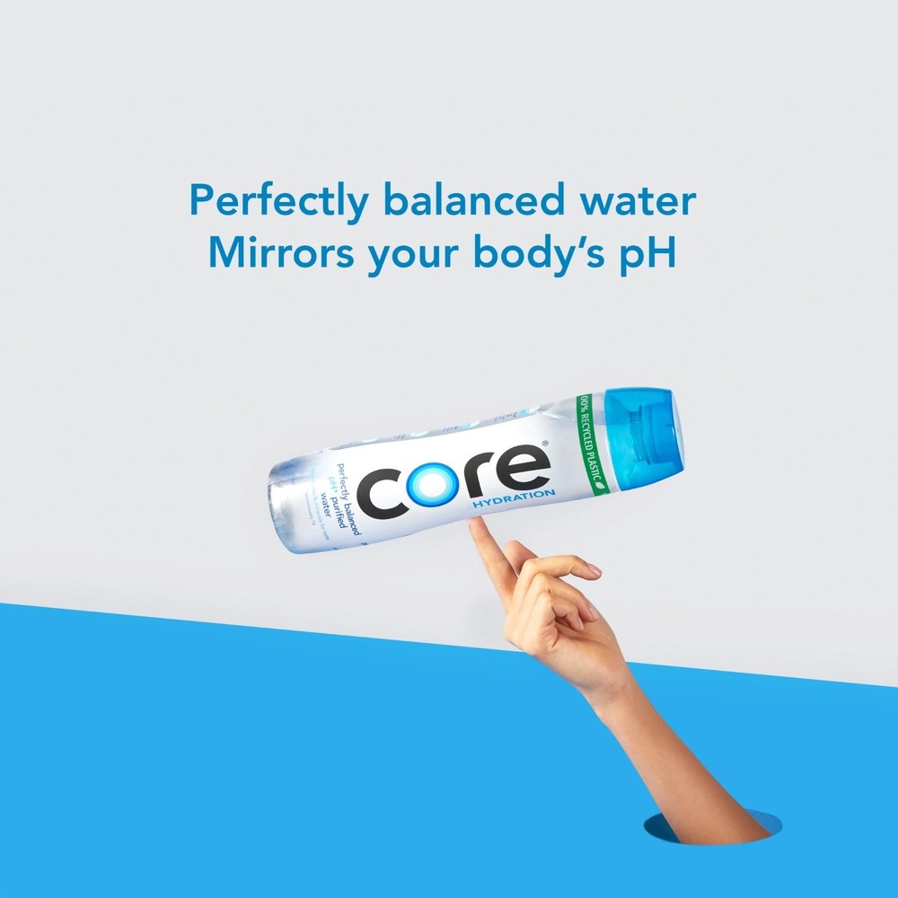 CORE Hydration pH Balanced Water 0.5L Bottles (12 Count Total) Electrolyte Water