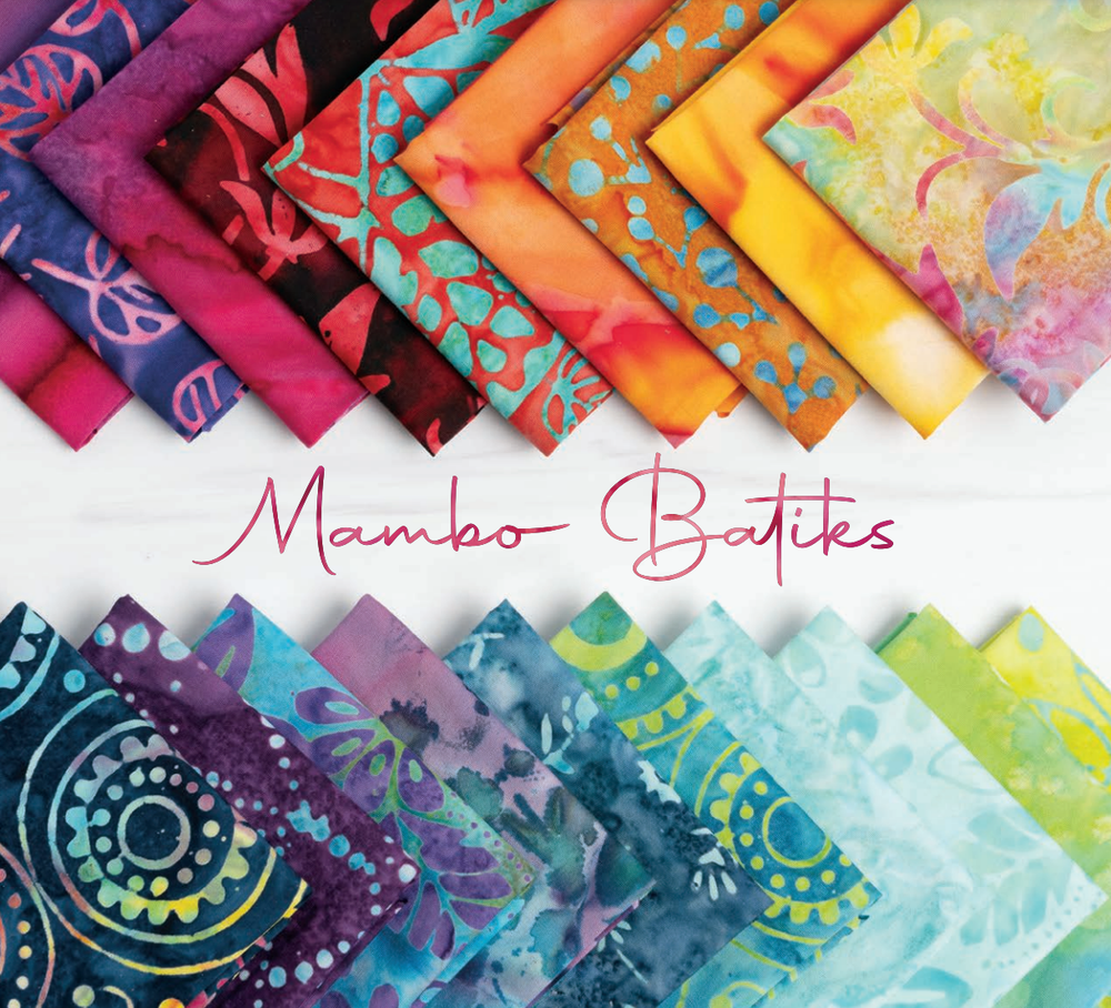 Moda MAMBO BATIKS Quilt Fabric Batik LAYER CAKE 42 10" Squares