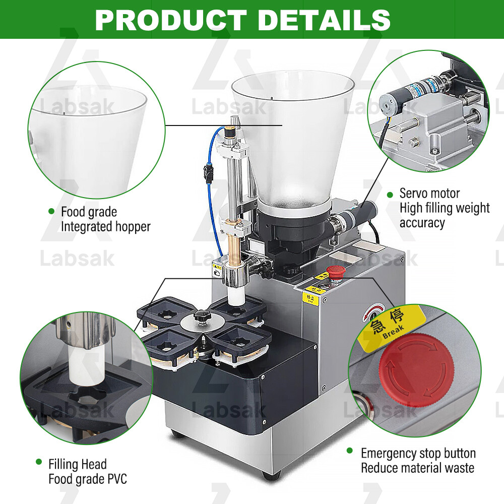 Semi Automatic Small Wonton Wrapper Making Machine Wonton Wrapping Making