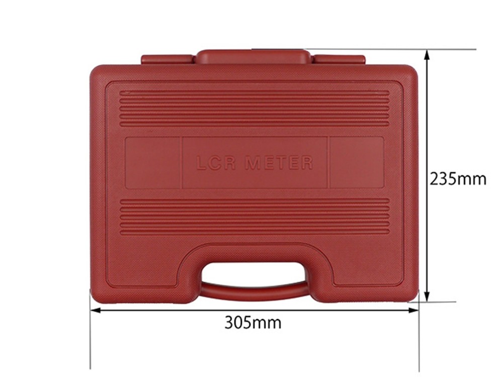 DER EE Plastic Case for LCR Meter DE-5000 Red New