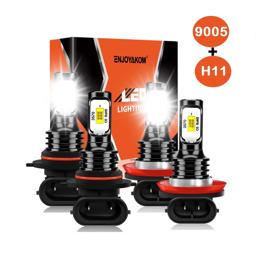 10000K LED Headlight Lights Bulbs Kit For Chevy Silverado 1500 2500HD 2007-2015