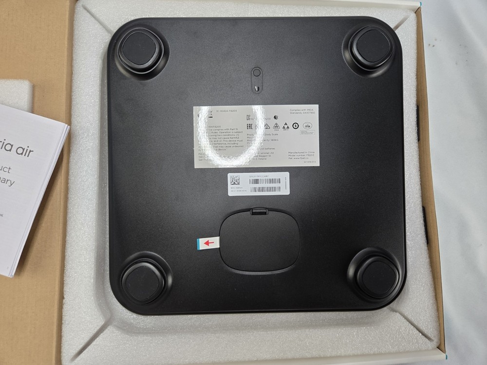 Fitbit Aria Air Smart Digital Scale - Black New Open Box