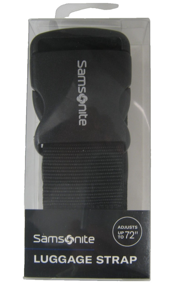 Samsonite Luggage Strap Black  Adjusts Up to 72"